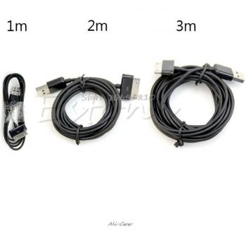 Câble USB de Recharge et Sync, 1M/2M/3M, pour Samsung Galaxy Tab 2