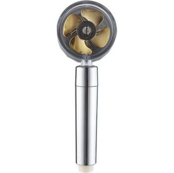 Turbo Propeller Eco-Friendly Showerhead with Hose - High Preassure Rainfall Design