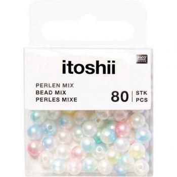 Itoshii Perlen, 6 mm - Regenbogen Perlenmix