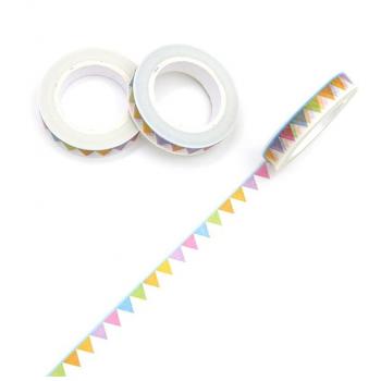 Cinta Washi 10 m × 8 mm Adhesión Alta Oficina y Bricolaje