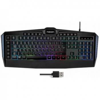 Clavier Nacon CL‑210 Noir Mécanique Rétroéclairé RVB