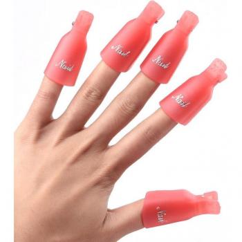 10PCS Reusable Nail Polish Remover Caps
