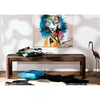 Banc en bois massif Toronto 178x35 cm - Bois de palissandre teinté (Smoked cherry)