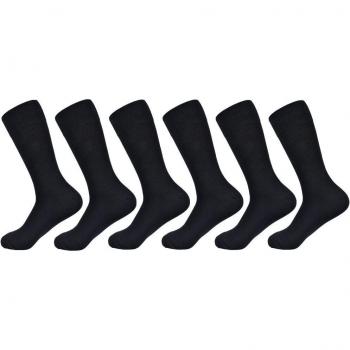 Socks Formales en Negro - Algodón Peinado, Otoño e Invierno