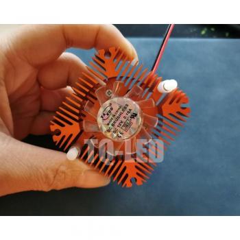 Radiador de Aluminio 12V con Ventilador para LED 5W 10W 20W