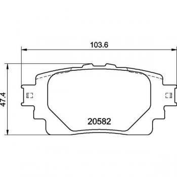 BREMBO pastiglie freno Freno a disco P83174