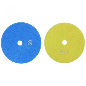 Marmor‑Graniten‑Polierungspads 2x5 Zoll, Nass‑Diamant‑Korn 50 µm / 150 µm