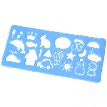 4x Plastic Animal Vehicle Instrument Stencil Set for Kids Art and Painting
