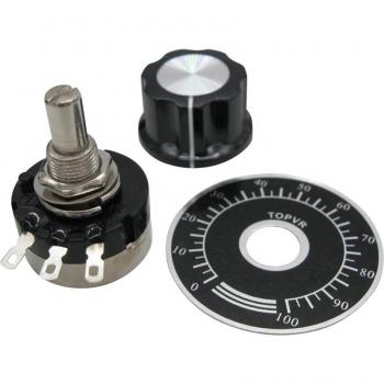 2pcs RV24YN20S B104 100k ohm Single-Turn Potentiometer with Knobs