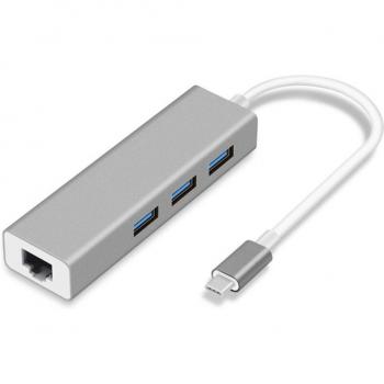 8-Port USB-C Adapter with 4K HDMI, USB 3.0, PD 87W Fast Charging, and RJ45 for MacBook Pro