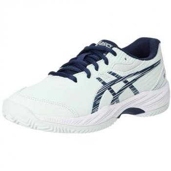 ASICS Gel-Game 9 GS Kids Clay Court Tennis Shoes - Mint & Dark Blue
