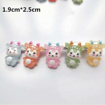 20pcs Assorted Deer Flatback Resin Cabochons for Crafts