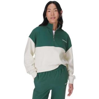 Sweaty Betty Revive Crop 1/2 Zip Pullover in Glade Green – Small & Medium