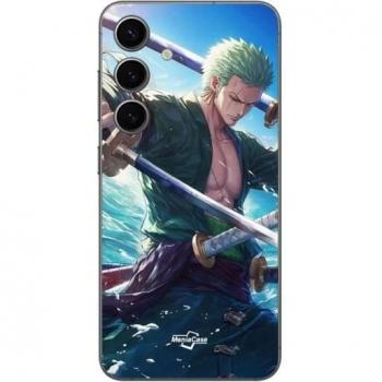 Coque Noir Maniacase One Piece Roronoa Zoro pour Samsung Galaxy S24 Plus