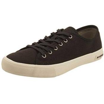 Men's Seavees Monterey Black Canvas Slip-On Loafers – UK 11