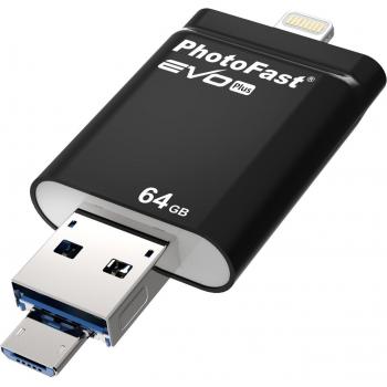 Clé PhotoFast i-FlashDrive EVO PLUS 64GB - Port micro USB et USB 3.0