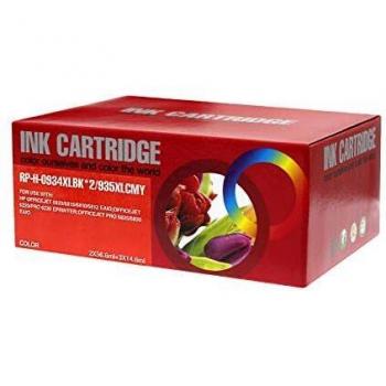 Pack de 5 Cartuchos de Tinta Compatibles HP 934XL y 935XL