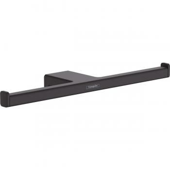 Hansgrohe AddStoris porte papier toilettes double, fixation murale, noir mat