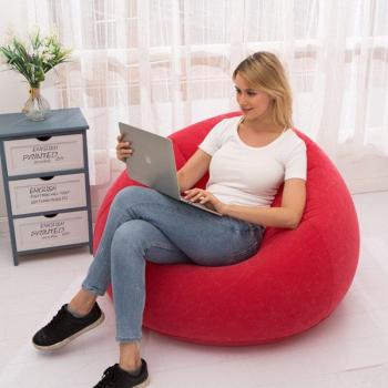 Inflatable Flocking Ball Sofa