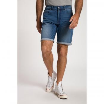 Bermuda di jeans elasticizzati per pancia, Uomo, Blu, Taglia: 52, Cotone, JP1880