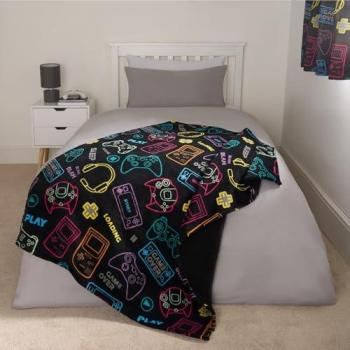 Gaming Sherpa Throw Blanket - Fleece Supersoft Plush
