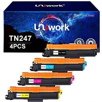 Cartouche de Toner Noir Compatible Uniwork pour Brother TN247 TN243