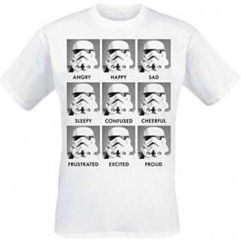 T-shirt manches courtes Star Wars - The Last Jedi O.S.T. - S à 5XL - pour Homme - blanc
