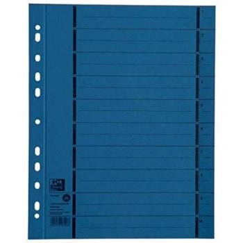 Elba TrennblÃ¤tter mit Perforation - A4 Ãberbreite, blau, 100 StÃ¼ck