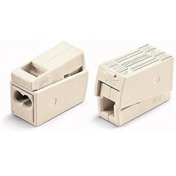Conector enchufable WAGO 224-112, 1 vía, 300 V, 20 A, 18 AWG, 16 AWG