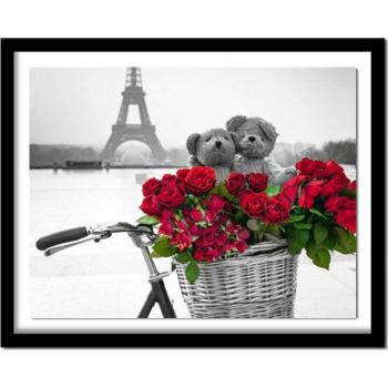 Premium 5D Diamond Flower Canvas – DIY Home Décor