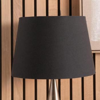 Ruma Noir Tapered Fabric Lamp Cover – Table & Floor, 16