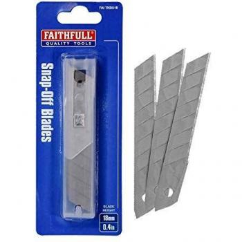 Faithfull - Snap-Off Blades 18mm (Pack 10)