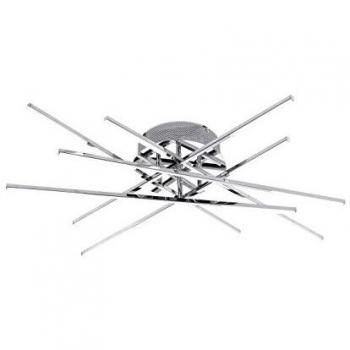 WOFI Plafoniera LED 800×120×800 cm, Cromo 9018.12.01.5000