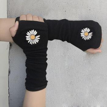 NiceMix Summer Long Arm Gloves with Embroidered Cuffs