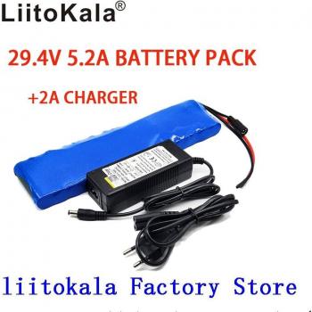 LiitoKala 29.4V 5200mAh Electric Bicycle Battery