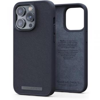 Njord GENUINE LEATHER CASE IPHONE 14 (iPhone 14 Pro Max), Smartphone Hülle, Schwarz