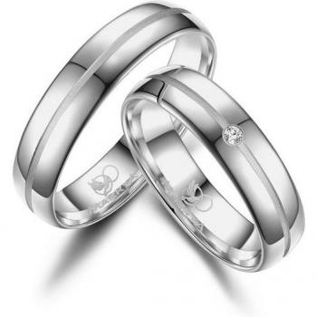 MARRYA Ehering Silber Damen 60