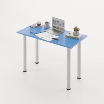 Mesa escritorio oyun paradise blue con patas blancas (119x60x75 cm) - plykit