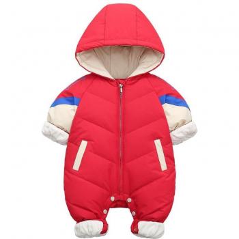 Monos de Invierno Infantil: Pelele de Plumón Blanco