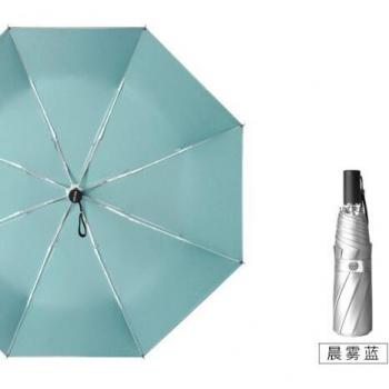 Automatic UV-Protection Garden Parasol for Women – 3-Fold Silver Design (EB50YS)