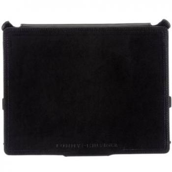 Bolso de cuero para organizar tabletas de hombre Tommy Hilfiger Eton Structured Tablet Case, color negro, tamaño 24x18x2 cm