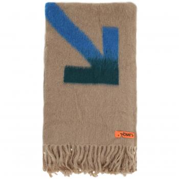Off-white Arrows Mohair and Wool Blanket - OS Beige