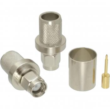 Conector SMA macho engarce RG400