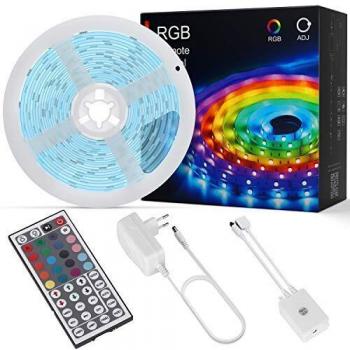 OUSFOT Tiras LED 5050 RGB 5m 150 LEDs Multicolor