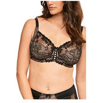 Pour Moi Sofia Lace Side Support Bra Black