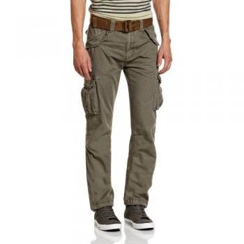 Schott Nyc - Pantaloni, Uomo, Grigio (Grau), Talle Fabricante : 42-FR
