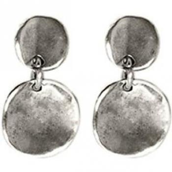 Women's Silver Scales Earrings