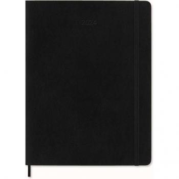 Moleskine Wochen Notizkalender 2024 XL Soft Cover Schwarz