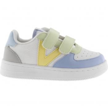 Victoria Sport - Zapatillas infantiles con efecto piel y colores vibrantes