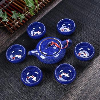 Newl Celadon Fischtopf – Keramik Tassen-Kit für chinesischen Tee